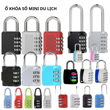 Ổ khóa số mini bảo mật cao, khóa vali du lịch chống trộm, giảm giá chỉ 25.091 VND