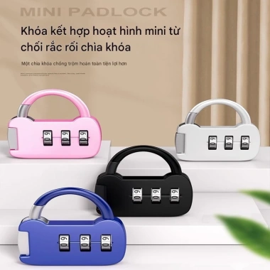 Ổ khóa số mini dễ thương AMLIS loại nhỏ mật khẩu 3 chữ số giá chỉ 20.500₫ 7 Ổ khóa số mini dễ thương AMLIS loại nhỏ mật khẩu 3 chữ số giá chỉ 20.500₫ 7