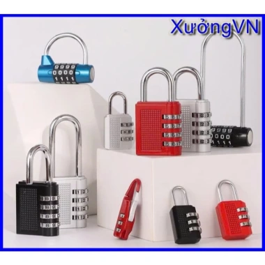 Ổ khoá số mini xoay 4 chữ số, không chìa khóa, vali, tủ đồ, túi xách Giá 18.800₫
