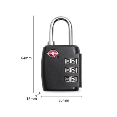 Ổ khóa số TSA mật khẩu 3 số cho vali và túi xách - Bảo mật cao, giá chỉ 89.000 VND