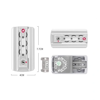 Ổ khóa số TSA tích hợp cho vali khung nhôm chính hãng – Bảo mật cao, giá ưu đãi 165k 5
