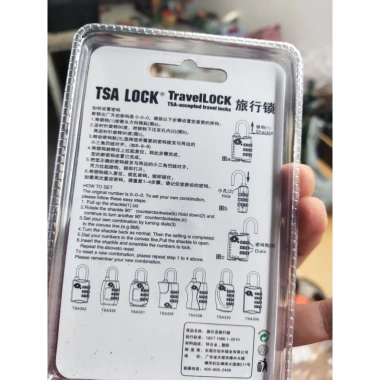 Ổ khóa số TSA330 cho vali du lịch - Tiêu chuẩn TSA, giá chỉ 150.000₫, bảo mật tiện lợi và nhẹ nhàng. 3 Ổ khóa số TSA330 cho vali du lịch - Tiêu chuẩn TSA, giá chỉ 150.000₫, bảo mật tiện lợi và nhẹ nhàng. 3