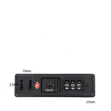 Ổ khoá số vali cao cấp KS006 tích hợp TSA, lắp chìm thân vali - Giá ưu đãi 225.000đ 5