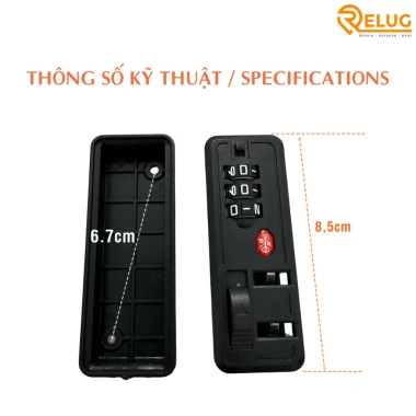 Ổ khóa số vali TSA - An toàn, bảo mật cao, lắp đặt dễ dàng tại nhà, thay thế nhanh, giá 35.000₫ 3