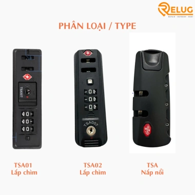 Ổ khóa số vali TSA - An toàn, bảo mật cao, lắp đặt dễ dàng tại nhà, thay thế nhanh, giá 35.000₫ 6