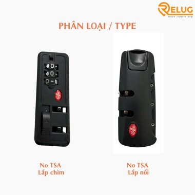 Ổ khóa số vali TSA bảo mật cao, dễ thay thế tại nhà - Giảm giá còn 30.000₫