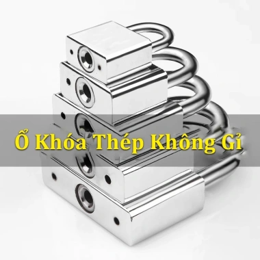 Ổ khóa thép không gỉ BDECOR inox - chống trộm, cạy, cắt, cưa cho cửa & vali, 33k 7