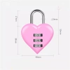 Ổ khóa TSA hình trái tim màu đỏ, bảo mật cho ba lô và vali du lịch, 33.025₫ 6