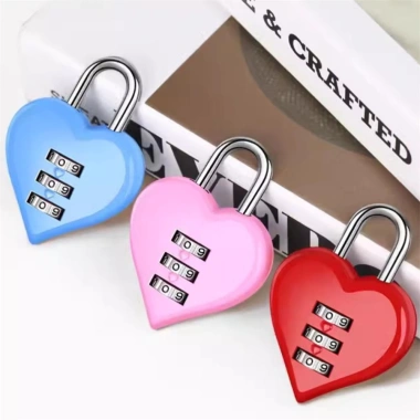 Ổ khóa TSA hình trái tim màu đỏ, bảo mật cho ba lô và vali du lịch, 33.025₫ 8