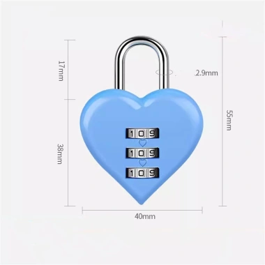 Ổ khóa TSA hình trái tim màu đỏ, bảo mật cho ba lô và vali du lịch, 33.025₫ 10
