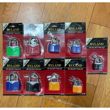 Ổ Khóa Vali 3 Chìa Random 3 Màu, 3 Size 40mm-30mm-25mm Chính Hãng An Toàn Tiện Lợi
