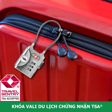 Ổ khóa vali du lịch Yale YTP3/32/350/1 TSA màu bạc 299.000 đồng giảm 19% 3