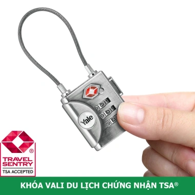 Ổ khóa vali du lịch Yale YTP3/32/350/1 TSA màu bạc 299.000 đồng giảm 19% 4