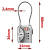 Ổ khóa vali du lịch Yale YTP3/32/350/1 TSA màu bạc 299.000 đồng giảm 19% 5