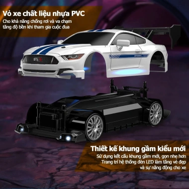 Ô Tô Drift RC 1:24 Đèn LED Pin Sạc Tay Điều Khiển + Phụ Kiện P12 – 310.000đ 3