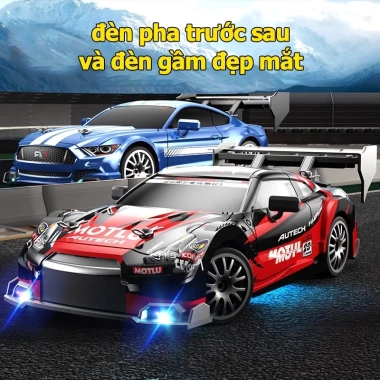 Ô Tô Drift RC 1:24 Đèn LED Pin Sạc Tay Điều Khiển + Phụ Kiện P12 – 310.000đ 6