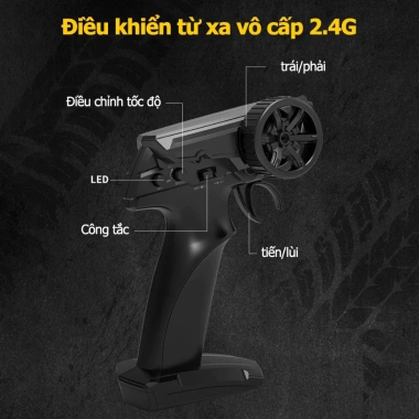 Ô Tô Drift RC 1:24 Đèn LED Pin Sạc Tay Điều Khiển + Phụ Kiện P12 – 310.000đ 7