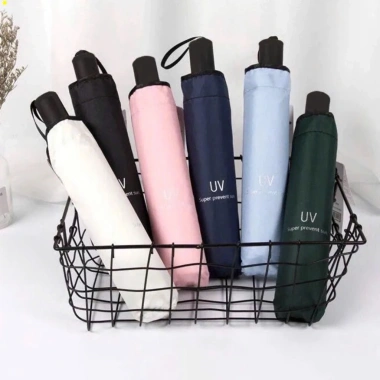 Ô UV che nắng mưa cao cấp gấp gọn, khung kim loại chắc, chịu gió mạnh, 39.000₫ 9