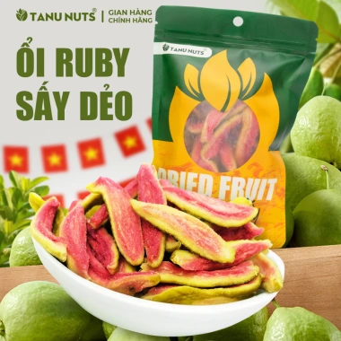 Ổi sấy dẻo TANU NUTS snack healthy cho dân văn phòng, ăn kiêng, giảm cân 209.000₫