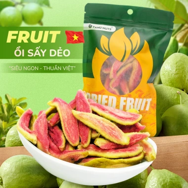 Ổi sấy dẻo TANU NUTS snack healthy cho dân văn phòng, ăn kiêng, giảm cân 209.000₫