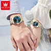 OLEVS Đồng hồ cặp đôi chính hãng - Thép không gỉ, lịch, phát sáng, 380.000₫ 4