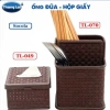 Ống Đựng Đũa Muỗng Thắng Lợi TL070+TL049 – Hộp Giấy Nhựa Nhỏ Gọn, An Toàn cho Nhà Hàng, Quán Ăn – 24.750 đồng