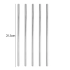 Ống Hút Inox 304 5-15ml - Bàn Chải Vệ Sinh, Tái Dùng, Bạc Uốn Cong & Thẳng, Dùng Gia Đình/Du Lịch 10