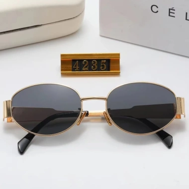 Ống kính UV400 unisex, kính râm bầu dục cổ điển sang trọng - Giá 99.581₫ 8