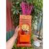 Ống nhang gỗ mạ vàng hoa sen - Đèn cúng sang trọng, trang trí bàn thờ, chỉ 96k 2