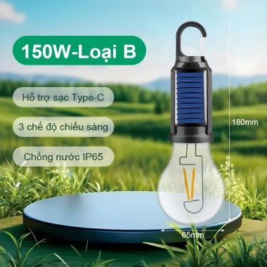 OOKAS Đèn LED Năng Lượng Mặt Trời cho Cắm Trại: Thời Gian Chiếu Sáng Lâu, Nhẹ Dễ Mang Theo, Giá 49.000₫ 10