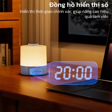 OOKAS Đèn ngủ để bàn cảm ứng 3 màu LED chạm màn hình, không khí phòng ngủ, 75.000₫