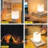 OOKAS Đèn ngủ để bàn cảm ứng 3 màu LED chạm màn hình, không khí phòng ngủ, 75.000₫ 9