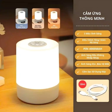 OOKAS Đèn ngủ để bàn cảm ứng 3 màu LED chạm màn hình, không khí phòng ngủ, 75.000₫ 10 OOKAS Đèn ngủ để bàn cảm ứng 3 màu LED chạm màn hình, không khí phòng ngủ, 75.000₫ 10