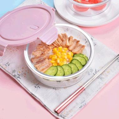 OOKAS Hộp Cơm Thủy Tinh Chịu Nhiệt Độ Kín Khít Dung Tích Lớn - Chỉ 49.000 VND