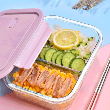 OOKAS Hộp Cơm Thủy Tinh Chịu Nhiệt Độ Kín Khít Dung Tích Lớn - Chỉ 49.000 VND