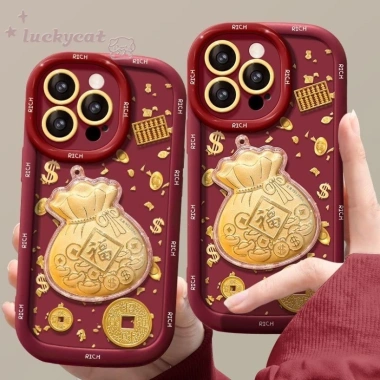 Ốp 3D DIY Vàng FU cho iPhone 17‑16‑15‑14‑13‑12‑11 Pro Max, XR, XS Max, 7/8 Plus, SE2.020 - Giá 9.914₫