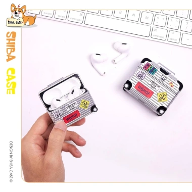 Ốp AirPods Vali Du Lịch Bánh Xe Di Chuyển - Case Chống Sốc Bảo Vệ Tai Nghe, Giá 179.000₫