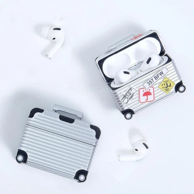 Ốp AirPods Vali Du Lịch Bánh Xe Di Chuyển - Case Chống Sốc Bảo Vệ Tai Nghe, Giá 179.000₫