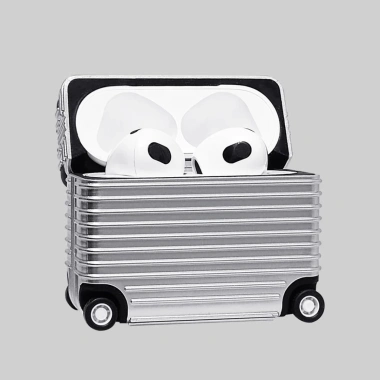 Ốp AirPods Vali Du Lịch Bánh Xe Di Chuyển - Case Chống Sốc Bảo Vệ Tai Nghe, Giá 179.000₫