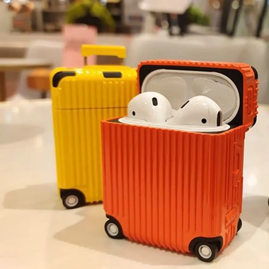 Ốp AirPods Vali Du Lịch Bánh Xe Di Chuyển - Case Chống Sốc Bảo Vệ Tai Nghe, Giá 179.000₫