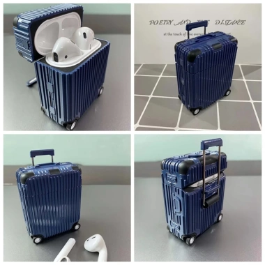 Ốp AirPods Vali Du Lịch Bánh Xe Di Chuyển - Case Chống Sốc Bảo Vệ Tai Nghe, Giá 179.000₫