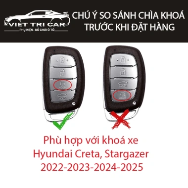 Ốp chìa khóa Hyundai Creta & Stargazer 2.022-2.025 TPU cao cấp - Giá chỉ 85.500₫