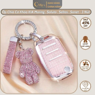 Ốp chìa khóa KIA Morning Soluto Seltos Sonet 3 nút bấm Bling Bling - Giá 75.000đ Ốp chìa khóa KIA Morning Soluto Seltos Sonet 3 nút bấm Bling Bling - Giá 75.000đ