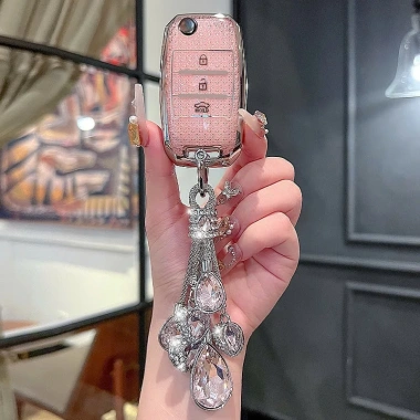 Ốp chìa khóa KIA Morning Soluto Seltos Sonet 3 nút bấm Bling Bling - Giá 75.000đ 2