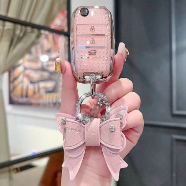 Ốp chìa khóa KIA Morning Soluto Seltos Sonet 3 nút bấm Bling Bling - Giá 75.000đ 4
