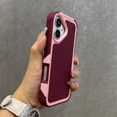 Ốp cứng 3 trong 1, chống sốc cho iPhone 16‑15‑14 Pro Max – bảo vệ toàn diện 2
