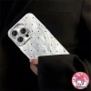 Ốp điện thoại chó con màu bạc, dây đeo, tương thích iPhone 16‑11, X, Xr, Xs Max, 8‑6 Plus - Vỏ mềm chống sốc cho bé gái 3