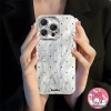 Ốp điện thoại chó con màu bạc, dây đeo, tương thích iPhone 16‑11, X, Xr, Xs Max, 8‑6 Plus - Vỏ mềm chống sốc cho bé gái 4