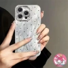 Ốp điện thoại chó con màu bạc, dây đeo, tương thích iPhone 16‑11, X, Xr, Xs Max, 8‑6 Plus - Vỏ mềm chống sốc cho bé gái 6