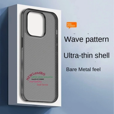 Ốp điện thoại chống trượt Wave 0.3mm Ultra Slim Đen mờ - Tương thích iPhone 16/15/14/13 Pro Max